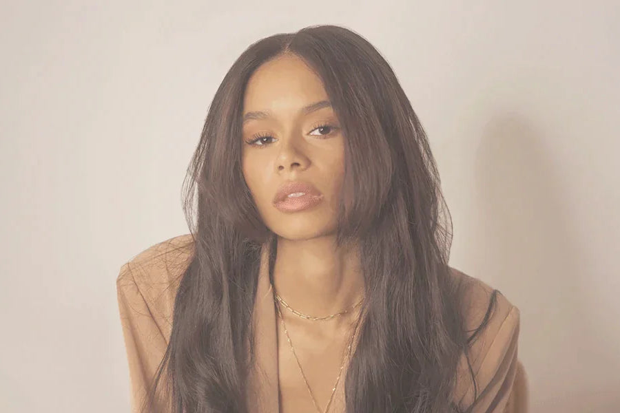 Long brown wig human hair with natural lace front