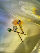 Crystal hair pins