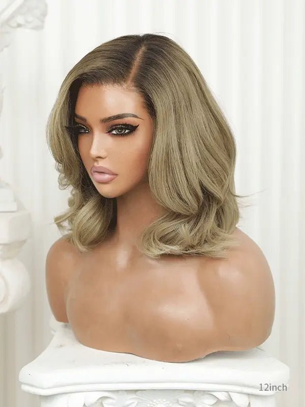 Bob blonde wig with bangs for stylish everyday wear