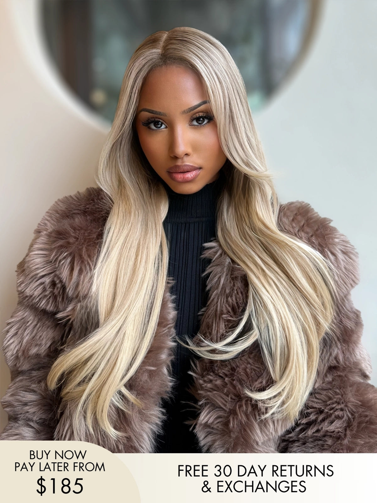 blonde hair wigs with bangs