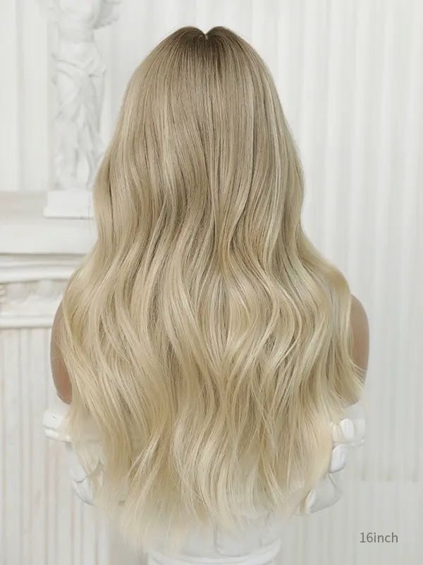 Blonde lace front wig made with premium human hair