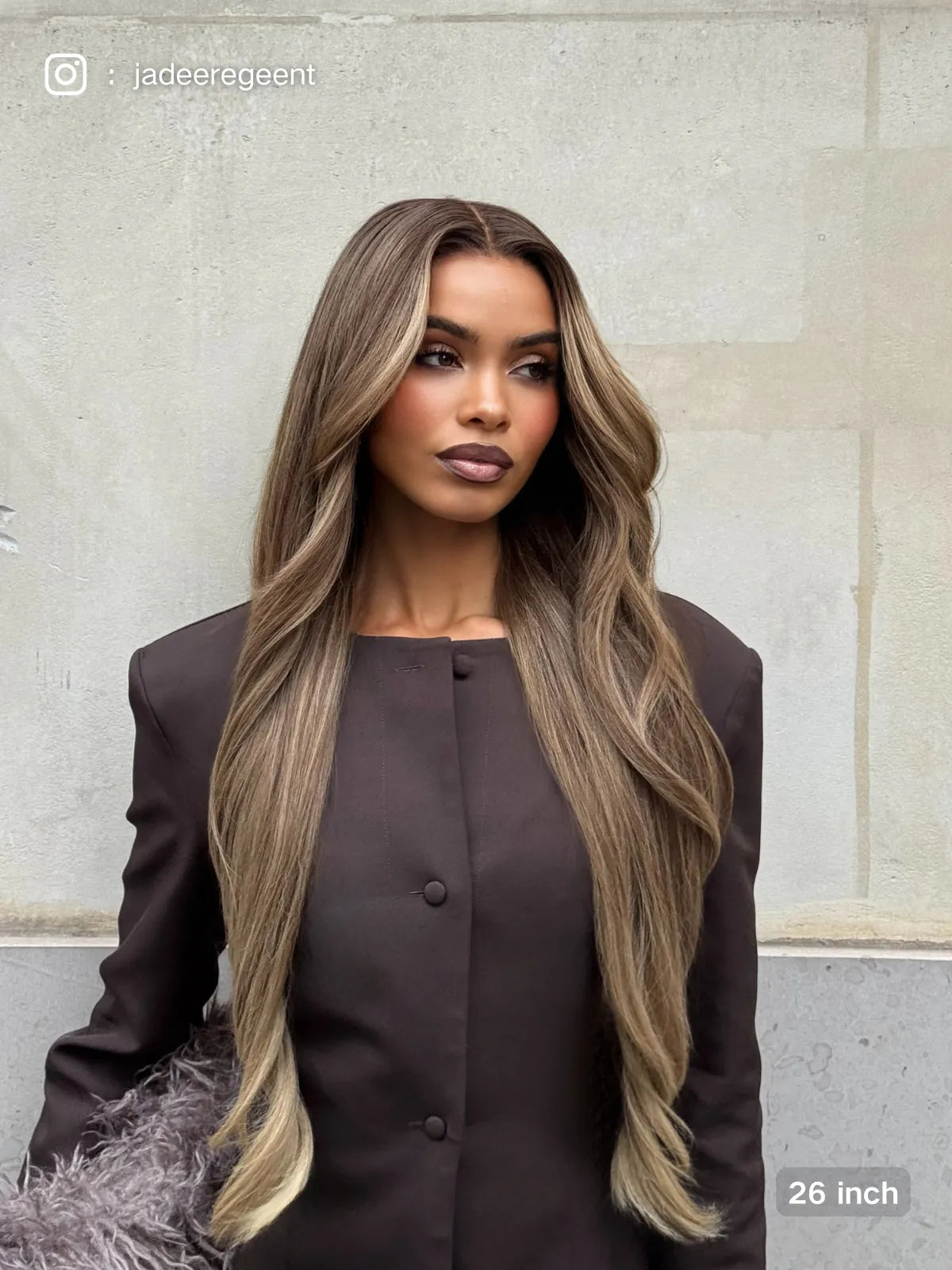 brown and blonde wig