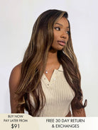 brown hair with blonde highlights