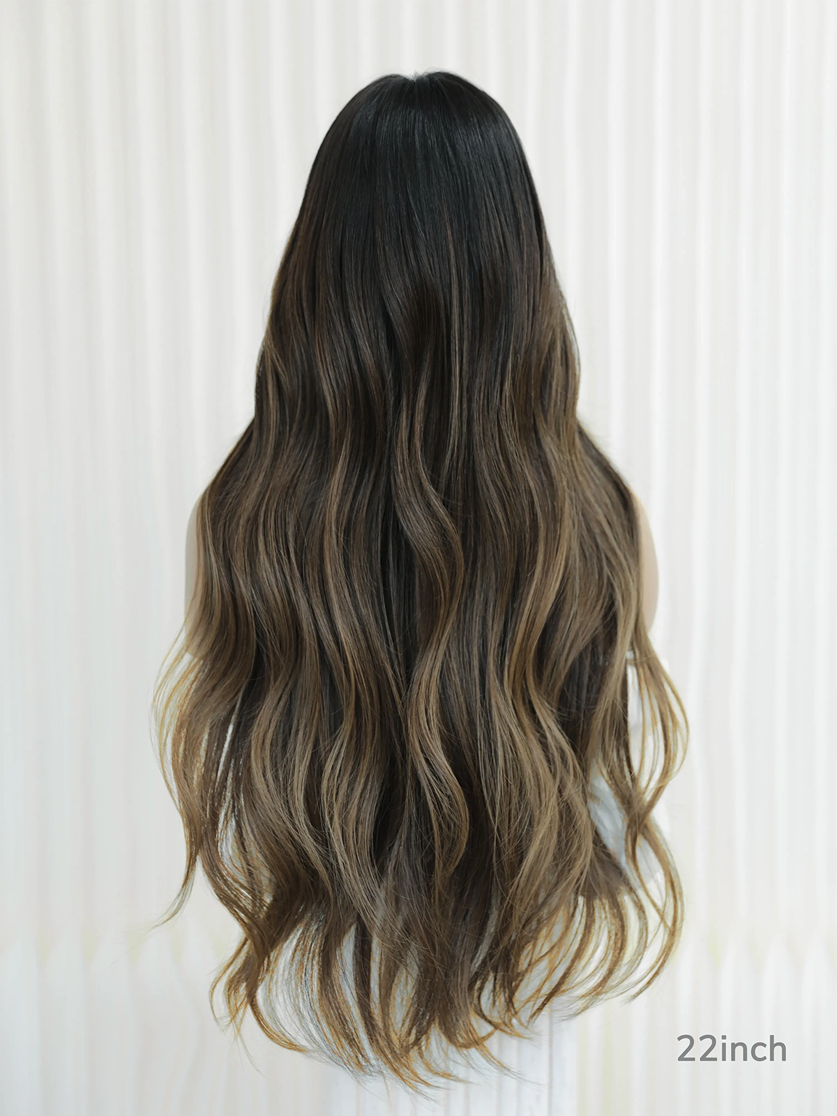 Chocolate brown wig with natural depth and shine