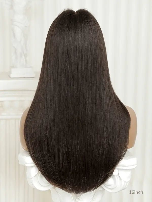 Long straight wigs in 16 to 24 inches glueless design