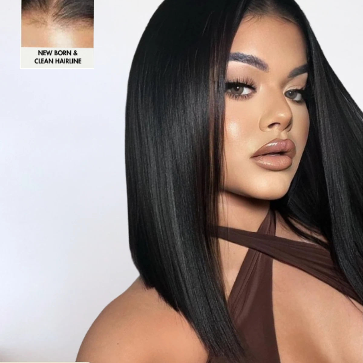 ISSA Black Bob Wig | Natural Blunt Cut Human Hair Bob | Hairvivi