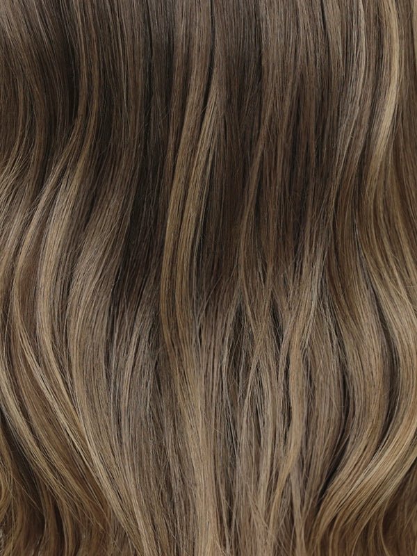 Human hair body wave wig with bangs for women