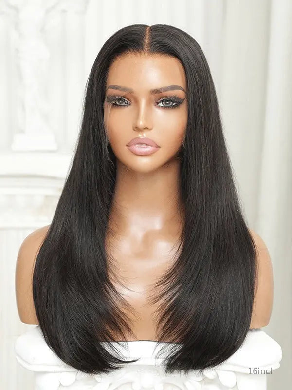 best human hair wigs for black females with silky straight style