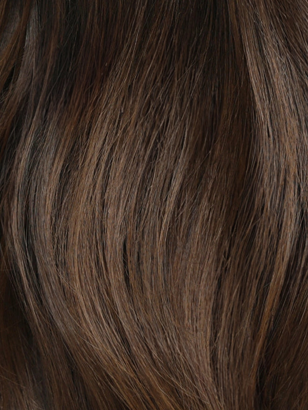 Chestnut brown wig in 14 to 26 inch length