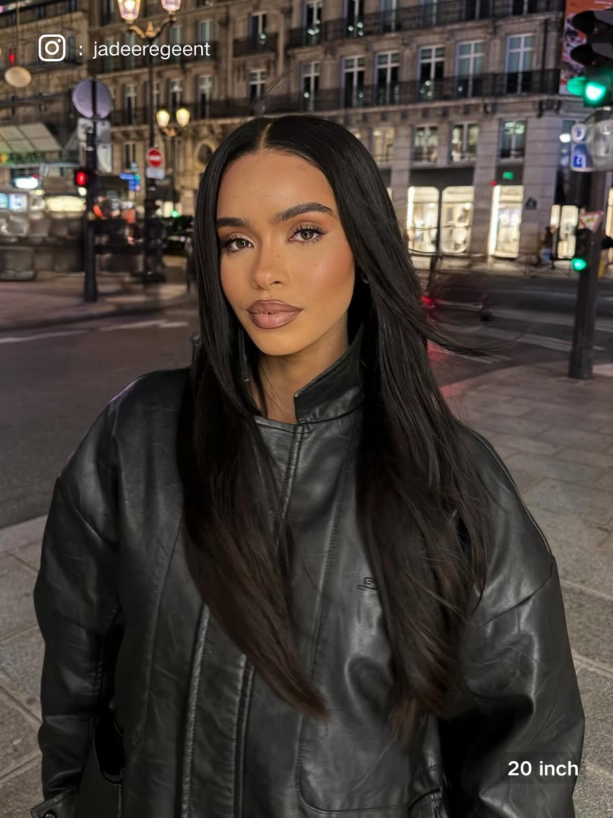 Victoria straight human hair wig with natural silky texture