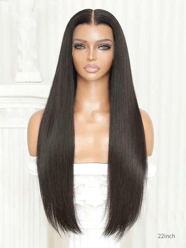Glueless wigs human hair with realistic fit and style
