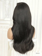 Yaki wig with bangs styled in soft waves for elegance
