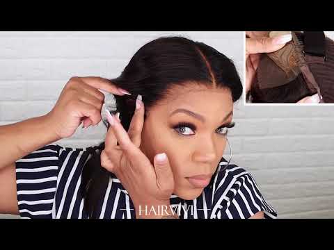 How to wear a Hairvivi Glueless Lace Front Wig perfectly? Glueless Lace Wig Wearing Experience
