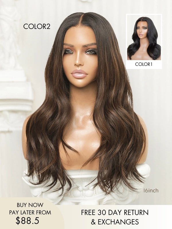 Georgia Face-framing Waves 180% Density Glueless Wig