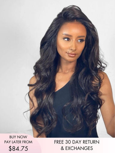 long black hair wig