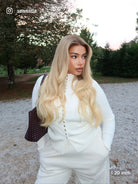 blonde hair wigs with bangs