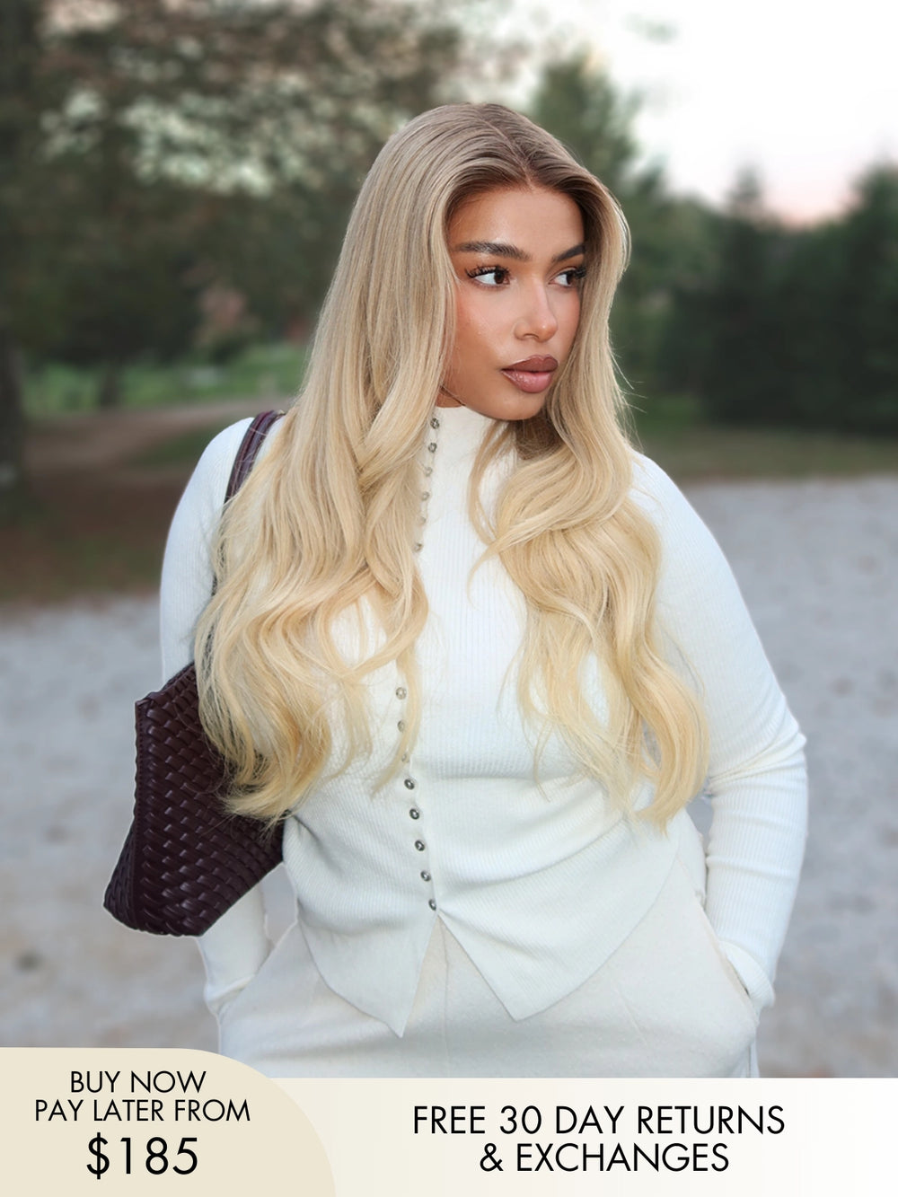 Brooklyn Bangs Buttery Blonde 180% Density