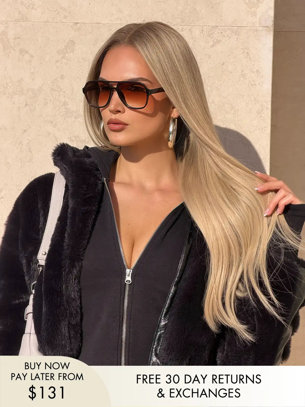 613 human hair wig in beige blonde shade