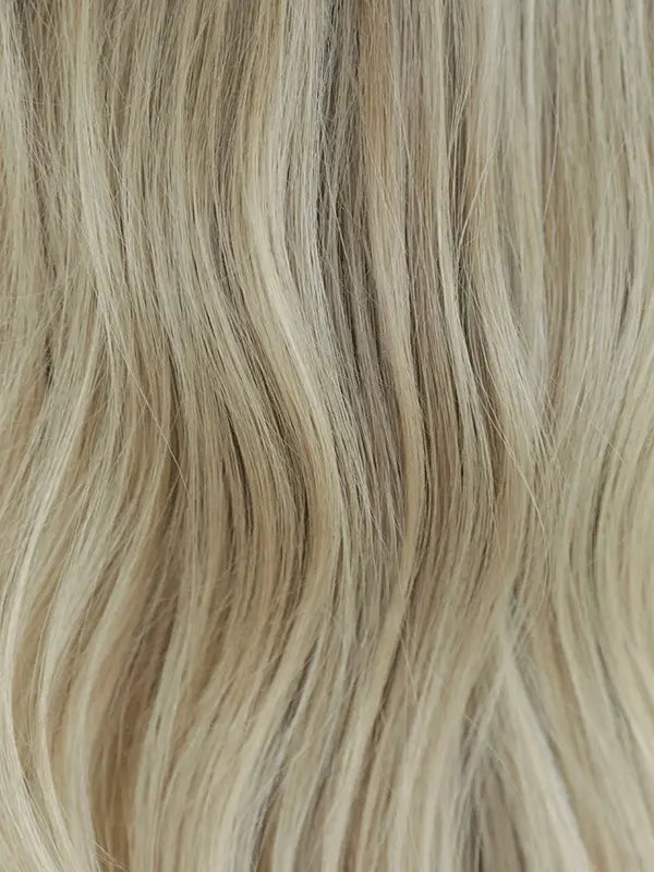 blonde wig with dark roots