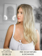Sophia blonde ombre wig with soft beachy waves