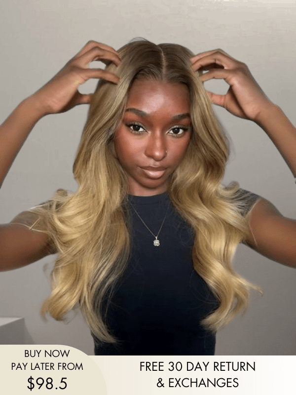 blonde glueless wig