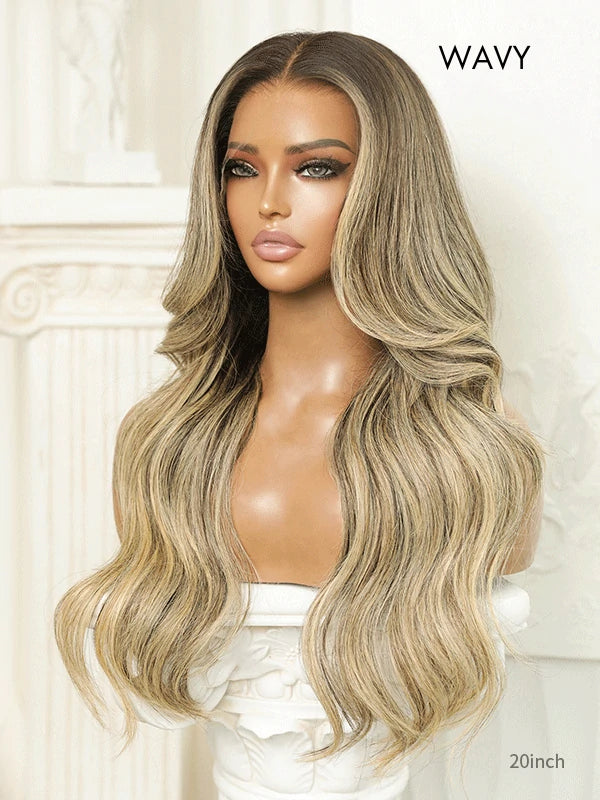 Blonde wig with bangs for chic effortless style