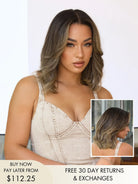 Devine bob lace wig with soft balayage blend