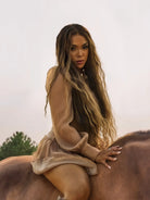 brown and blonde ombre wig