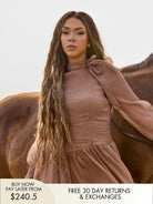 Brown and blonde ombre wig with glossy wet and wavy texture