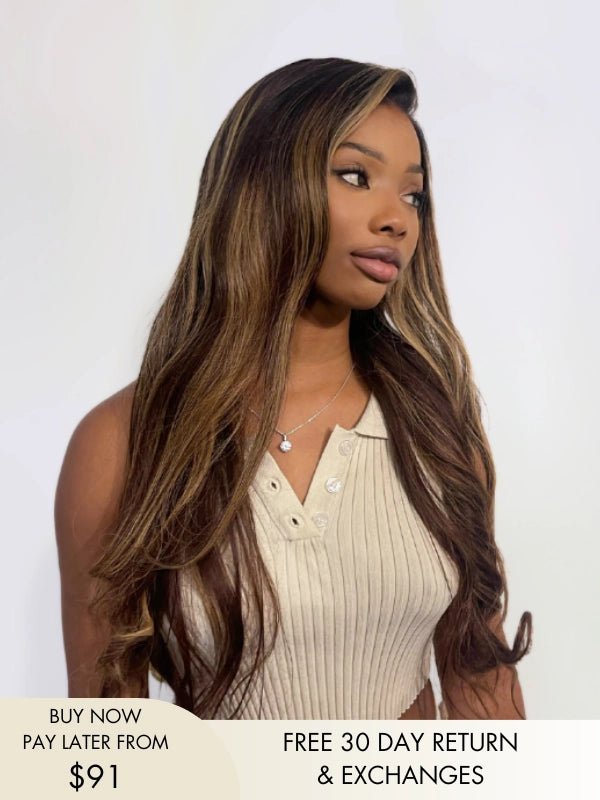brown hair with blonde highlights