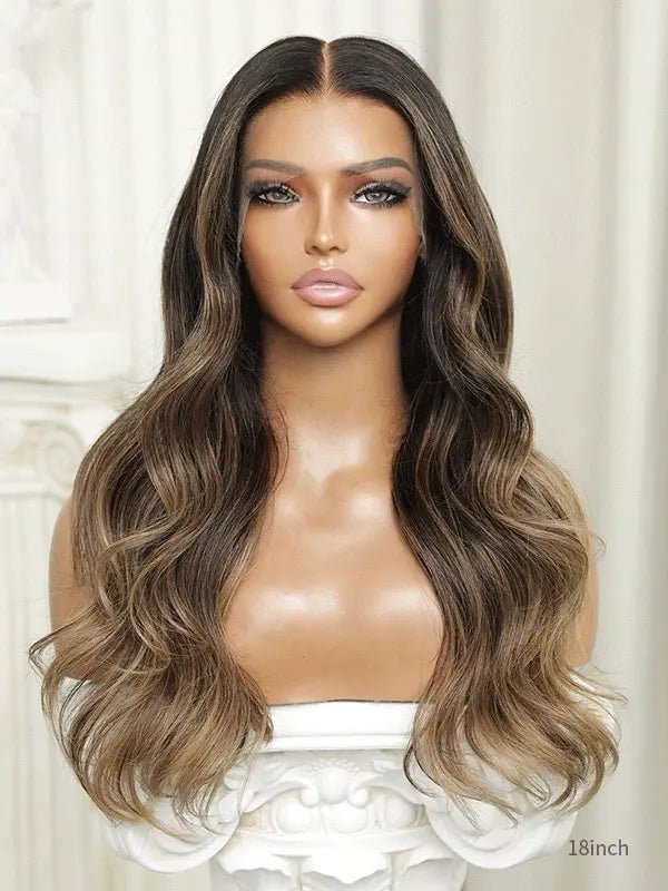 Miranda Espresso Bronde Balayage Glueless Wig Hairvivi