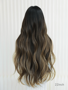 Chocolate brown wig with natural depth and shine