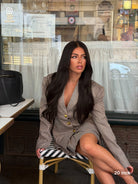 Rylee black wig with bangs and natural loose waves