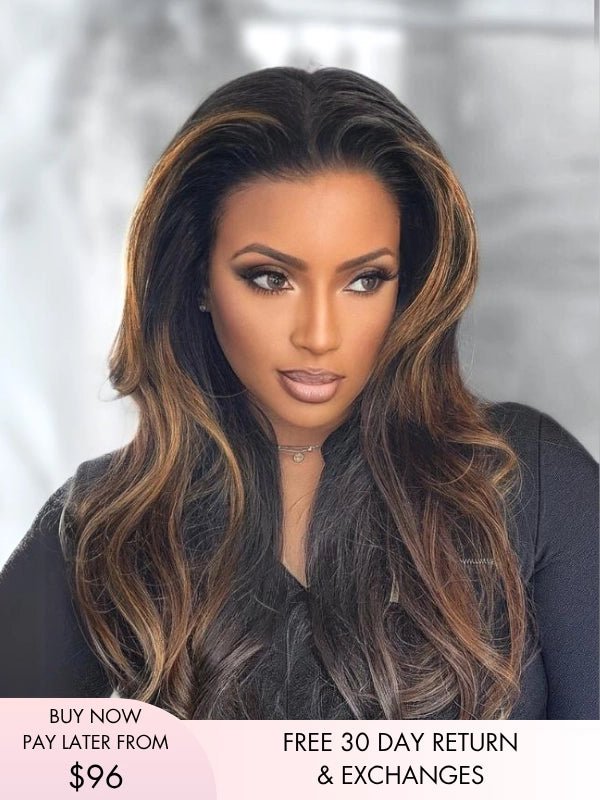 brown lace front wig