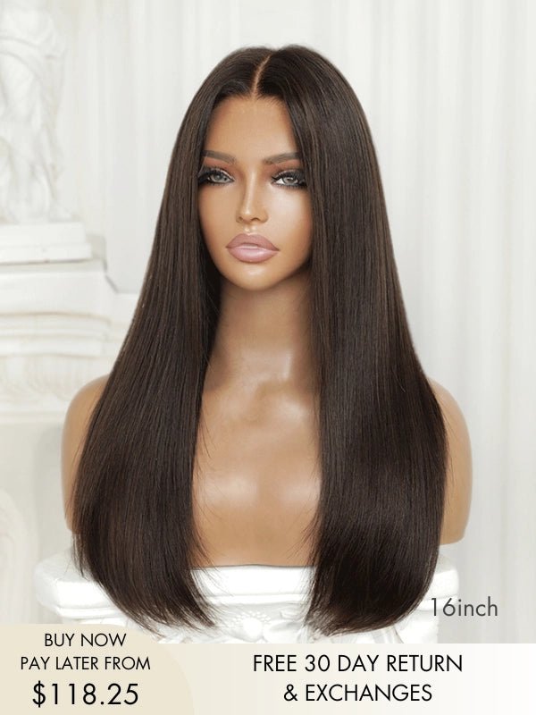 Viola Dark Brown Straight Hair Glueless