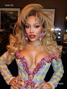 Dirty blonde wavy wig human hair with volume