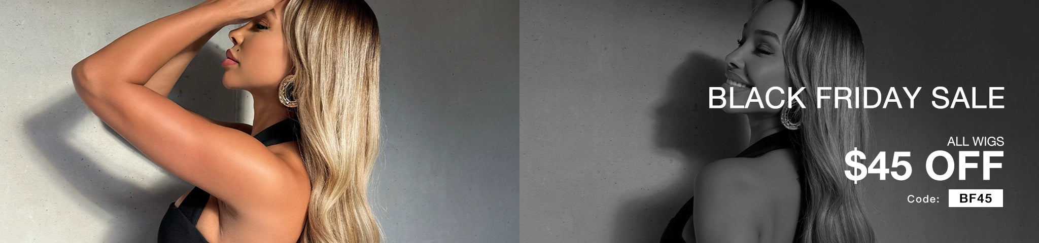 Human hair wigs for Black women with natural texture and realistic hairline with Black Friday Sale