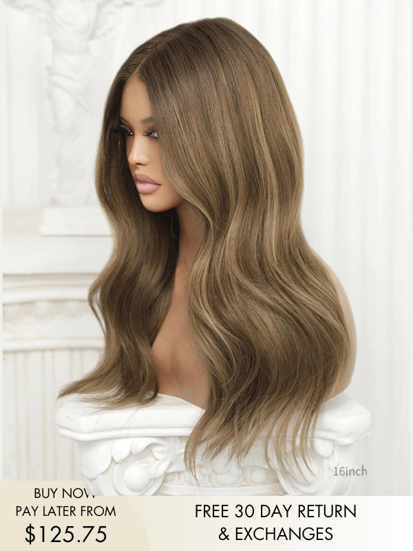 high quality no show wigs black to brown balayage
