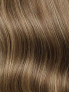 Glueless brown wigs human hair with seamless finish