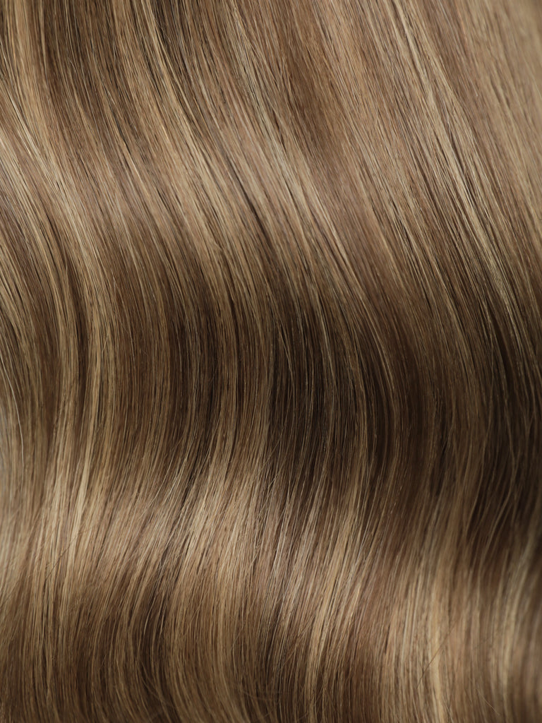 Glueless brown wigs human hair with seamless finish