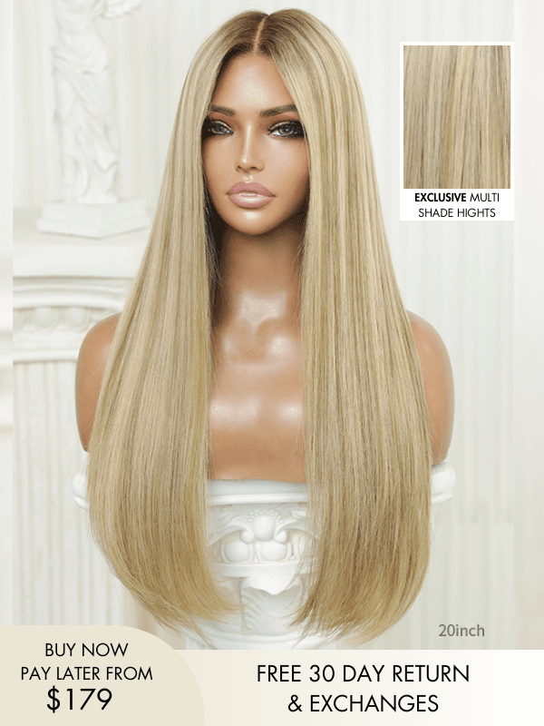 Charlotte Honey Blonde Babylights Glueless Wig