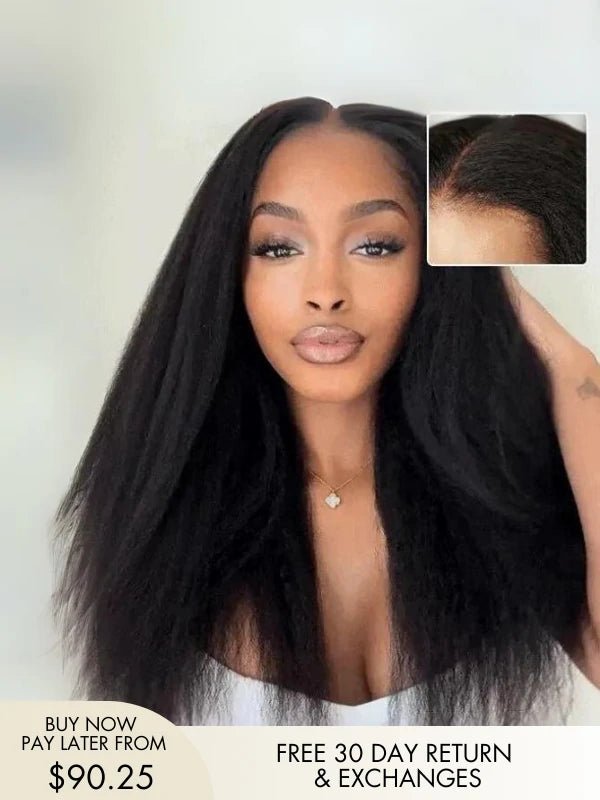 Afrolista Kinky Straight Wig Realistic Newborn Hairline