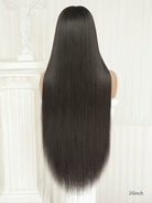 Long straight wigs human hair 180 density for voluminous look
