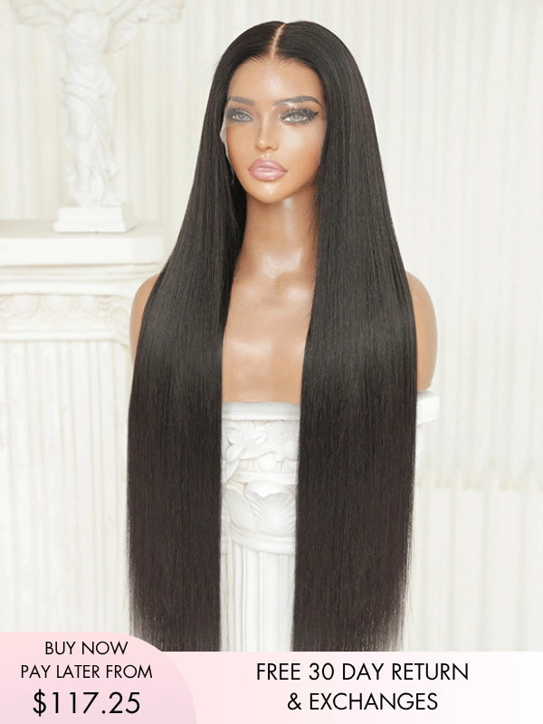 long black hair wig