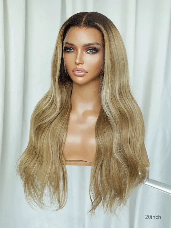 long blonde wig