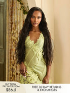 Ciara deep wave wig with natural lace front and pre-plucked hairline