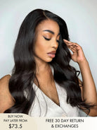 Maya women's black wig with natural loose waves
