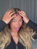 Dirty blonde wavy wig human hair with volume