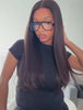 Victoria straight human hair wig with natural silky texture