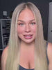 Blonde ombre human hair wig with natural HD lace